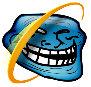 IE 6 troll (internet explorer, browser, trollface)